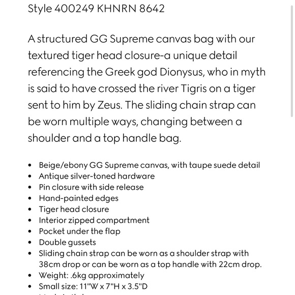 DIONYSUS GG SHOULDER BAG SMALL - Picture 17 of 17
